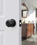 10 Pack Oil Rubbed Bronze Interior Door Knobs Privacy Round Doorknobs for Bedroom or Bathroom Door in Classic Setting