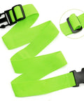 2 Pack Luggage Straps For Carry On Bags Adjustable Suitcase Belt Travel Attachment To Connect Your Three Luggages Green Heavy Duty Buckle Closure Grab And Go Clip For Easy Baggage Consolidation On The Fly