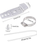 Dishwasher Mounting Bracket Kit With Screws And Hose Clamps For Compatible Models 5001DD4001A 6026050 includes dimensions