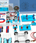 Seventeen Magnet Set for Kids With Electromagnet and Basic Circuit Tools, STEM Lab Toys for Experiments, DIY Physics Projects