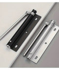 Lightweight Stainless Steel Automatic Door Closer For Residential Interior Doors Whisper Quiet And Smooth Close White Homeowner Friendly Compact Unit