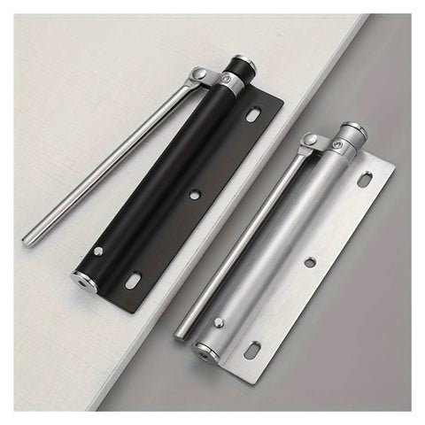 Lightweight Stainless Steel Automatic Door Closer For Residential Interior Doors Whisper Quiet And Smooth Close White Homeowner Friendly Compact Unit