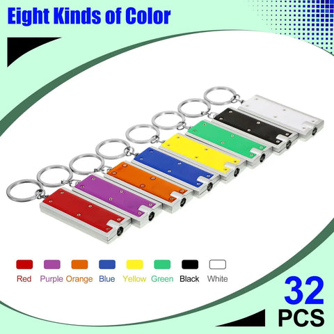 16 Pack Mini Keychain Flashlights, Ultra Bright LED Pocket Lights For Camping And Hiking, Emergency Ready, Everyday Carry Multicolor Compact Keychain Lights For Bags And Backpacks