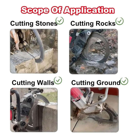 Pro Grade 370 Mm Concrete Ring Saw With 9500 W Brushless Motor And Water Fed Dust Control Built Like A Tank for cutting stone, rocks, walls, and ground.