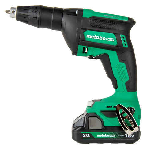 Cordless Drywall Screw Gun Kit With 18V MultiVolt Power Two 2.0Ah Batteries Charger And Bag Delivers 0 To 5000 RPM Manual Auto And Impulse Modes One Quarter Inch Hex Shank Accepts Size Eight Screws Lifetime Tool Warranty