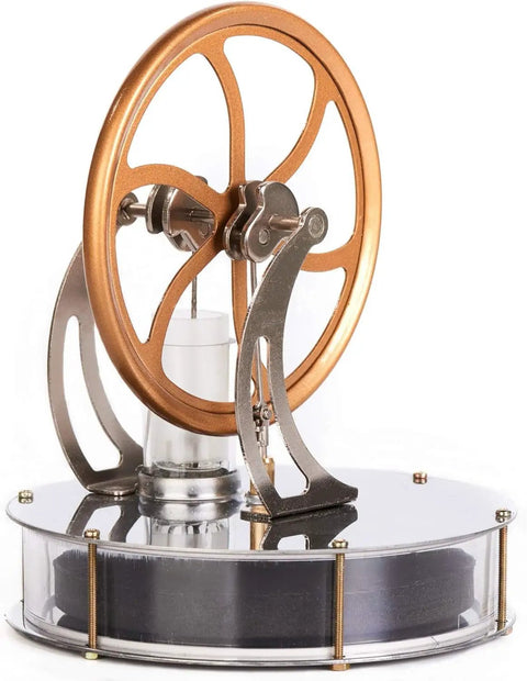 Low Temperature Stirling Engine Model Kit For Hands On Mechanical Skills And STEM Education Educational Toy Demonstrator Showcasing Heat To Power With Glass Cylinder