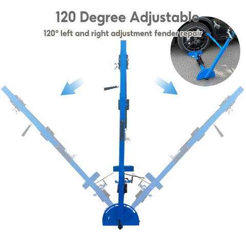 Heavy Duty 3 In 1 Auto Body Dent Repair Kit With 1320 Lbs Pulling Power For Fenders Doors And Rocker Panels, adjustable tool