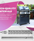 MOWZXL locking pin and spring kit for Blackstone griddles with Flexfold legs; includes 4-pcs M6 bolts and coil spring
