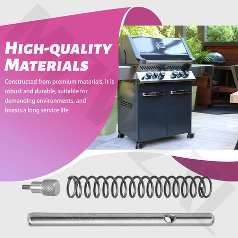 MOWZXL locking pin and spring kit for Blackstone griddles with Flexfold legs; includes 4-pcs M6 bolts and coil spring