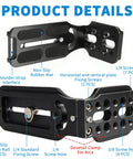 DSLR L Bracket Quick Release Plate With Vertical And Horizontal Switching Arca Compatible with multiple thread holes layout
