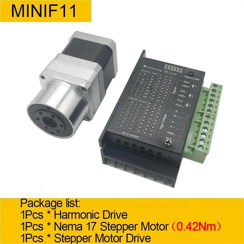 Mini Harmonic Drive Stepper Motor Kit High-Precision Robot Manipulator Arm Joint and Rotating Platform Cam Divider 4 Axis DD Motor, 0.42Nm.