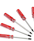 Top Tier Magnetic Spanner Screwdriver Set In Bold Red Featuring Five Sizes Forged From Tough Chrome Vanadium Steel delivering precision repairs.