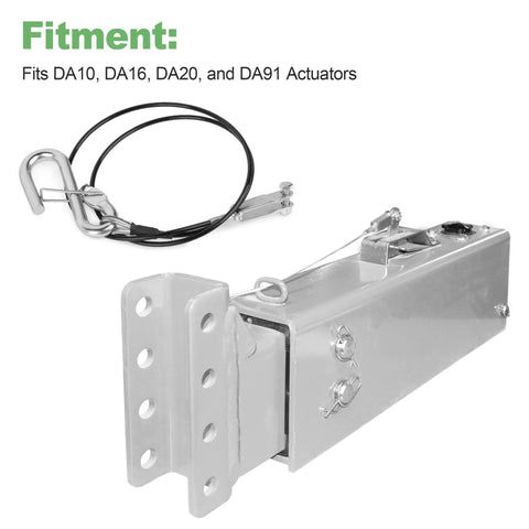 Beefed Up Trailer Brake Hydraulic Surge Actuator Breakaway Cable Assembly For DA10 DA16 DA20 DA91 Actuators and cable with S-hook