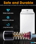4 Piece Washer Drum Suspension Rod Damper Replacement Kit for Front Load Washers shown with washing machine background