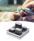 Pro Grade Disc Cutter Kit With 4 Hole Punch Die Disc Set Alloy Steel Metal Puncher Tool for jewelry crafting, shown with jewelry work