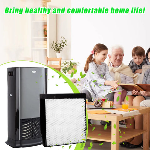 Top Notch Replacement Wick Filter For AirCare Humidifiers B23 DP3 B40 B40-C 3D6-100 family living room scene