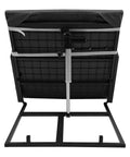 Rear view of Cool Electric Lifting Backrest Upgrade For Elderly And Pregnant Folks With 2 To 80 Degree Angle Smart Support Plus 330 Lbs Heavy Duty Weight Capacity Rust Proof Steel Frame Cotton Linen Cover