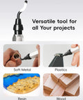 11 Blade Deburring Tool With Premium High Speed Steel Blades for Smooth Edge Finishing in 3D Printing on metal, plastic, resin, wood