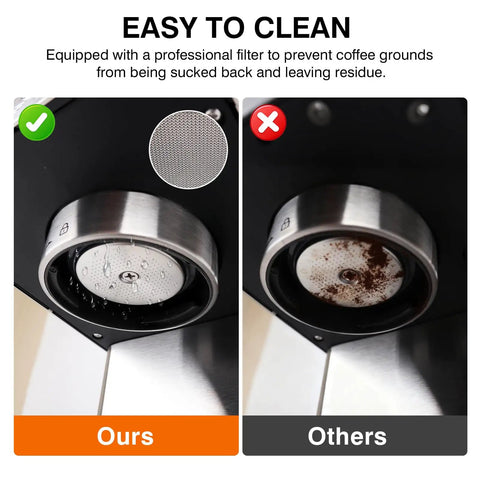 Professional 20 Bar Espresso Machine With Visible Pressure Gauge And Swivel Steam Wand For Silky Milk Foam And Smooth Operator Performance Daily Countertop Coffee Maker easy to clean filter comparison