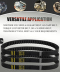 Three 725 Go Kart Belts for 30 Series Torque Converter Replacement, featured with durable design, fits go karts like Mudhead 208R.