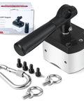 Switchable Magnetic Lifter With Detachable Handle For Welding, 600 Pound On Off Magnet, product, box, and accessories