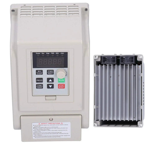 Gear Up Your Motor With AT5-2200X 2.2KW VFD Variable Frequency Drive Inverter For 110V To 220V Motors, front display and side cover