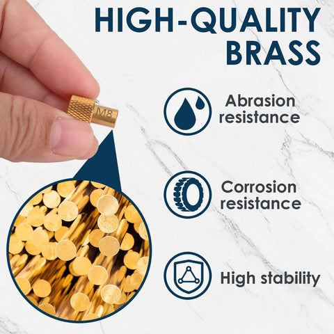 Heat Set Insert Tips For 3D Printer Projects, Compatible With Weller SP40NKUS, Hakko FX 888D, 900M, And T18 Soldering Irons, high-quality brass, abrasion and corrosion resistance
