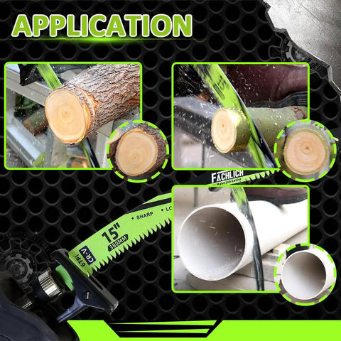 15 Inch Japanese Teeth Reciprocating Saw Blades For Wood Pruning And Tree Trimming 6TPI Curved Edge cutting wood and PVC