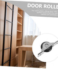 4 Pieces Sliding Door Wheel Pulley Track Roller Set For Wardrobe And Cabinet Doors with heavy-duty steel and nylon hardware.