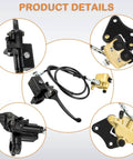 Front Hydraulic Disc Brake Master Cylinder Caliper Assembly With Pads for 50cc-125cc Dirt Bikes with dual-piston design