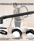 Static Dissipating Backpack Vacuum Hose With One And A Half Inch Cuffs Fits ProTeam Super Coach Mode 6 And Other Models, 16 in size.