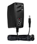12V 2A 24W Power Supply Adapter with 5.5mm by 2.1mm plug and 100-240V AC to DC wall wart converter shown standing upright.