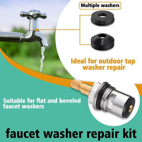Faucet Washer And O Ring Repair Kit 28 Size 650 Pcs Plumbing Seal Set With 10 Types Of Washers And 18 SAE O Rings for tap repair