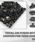 120 Pieces 15mm Stainless Steel Snap Fasteners Kit Workhorse Heavy Duty Press Stud Caps For Boat Canvas Bags Coats Leathers DIY Repair And Craft Projects Marine Upholstery And Outdoor Gear Replacement Hardware