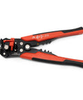 Self-Adjusting Wire Stripper And Cutter For Electricians, 8 Inch Pro Grade Tool With Ergonomic Dual Material Grip And Built-In Wire Crimper
