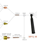 Diagram of Ceramic TIG Nozzle Cup 53N61S For Welding Torch Half Inch 8 Gauge WP Series 9 18 25 26 Compatible 10 Pack
