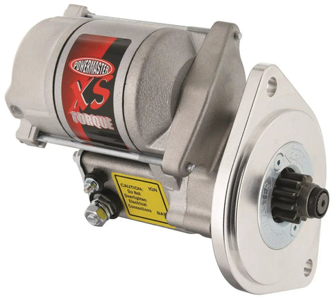 Xs Torque Starter For Small Block Ford Engines with metal housing and gear, designed for easy bellhousing mounting.