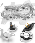 Upgraded DC47-00019A Dryer Heating Element Replacement For Samsung Dryers kit with coil assembly and thermostats.