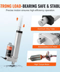 VEVOR 12V linear actuator side view; 4-inch stroke, aluminum alloy tube, high-torque motor IP54