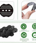 250 Piece Landscape Washer Gasket Set Heavy Duty Plastic Anti Rip Washers For Weed Barrier Fabric Ideal For Garden Lawn Greenhouse And Outdoor Landscaping - showing washer pile, individual washer, flexible material, durability features