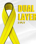 2 Inch By 10 Foot Heavy Duty Lift Sling Web Strap With Wear Guard End And Flat Eye Reinforced Loops 15000 Lb Capacity