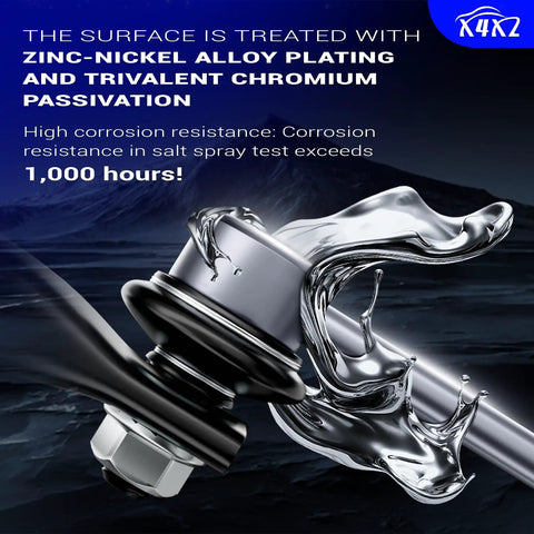 K750043 Zinc Nickel Alloy Front Stabilizer Sway Bar Links corrosion resistance detail