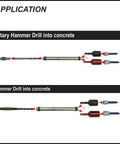 SL 250 Sleeve One Drill Installation Tool Designed For Concrete And Wood Quick Connect Sleeve application with rotary and hammer drill into concrete.