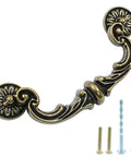 4 Pack 150mm Hole Center Bail Pull Handles Zinc Alloy Rustic Vintage Style Drop Down Swing Drawer Pulls Antique Cabinet Handles