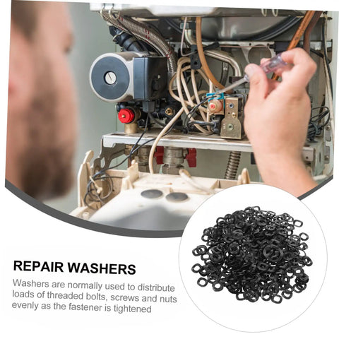 Spring Steel Wave Washer Set 500 Pack Compression Type With Three Wave Design For Solid Load Distribution In Electrical Automotive And Industrial Applications Pre Tempered Flat Wire Uniform Diameters High Elasticity And Anti Loosening Performance repair washers for appliance service