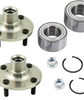 Two Front Wheel Hub And Bearing Kit For Nissan Sentra 1.8L 2000 To 2006 Left And Right Replaces Dorman 930702 Timken 510061