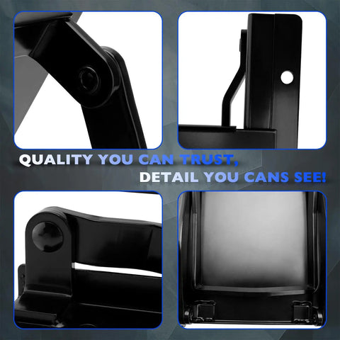 Close-up of 9x9 Inch Black Sliding Grain Gate Kit for grain handling with screws, nuts, and washers included