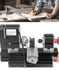 Baxnore Mini Lathe Kit, High Speed 12000RPM metal rotating lathe with drill chuck for precise woodworking projects and DIY repairs.