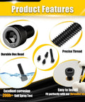 Product features of M3 X 30mm Hex Socket Head Cap Screws Set, 200 Pieces, 12.9 Grade Alloy Steel, Black Zinc Plated, Allen Drive.