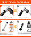 Super Heavy Duty Doorway Pull Up Bar Beast Featuring Thickened Steel Frame and durable components comparison image showcasing robust materials.